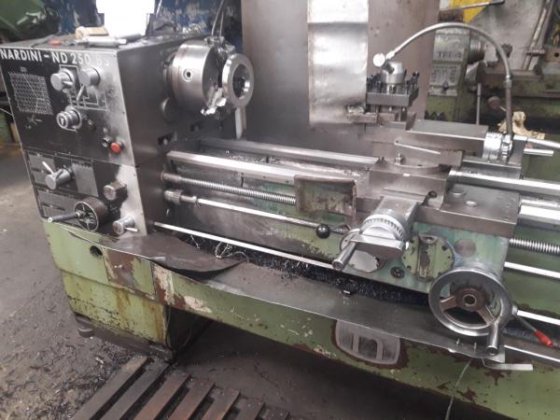 Nardini mechanical lathe model ND 250 -BS x 1,500mm. between tips: in ...